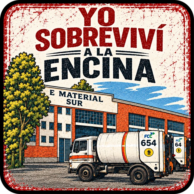 Diseño del parche Yo sobreviví a La Encina